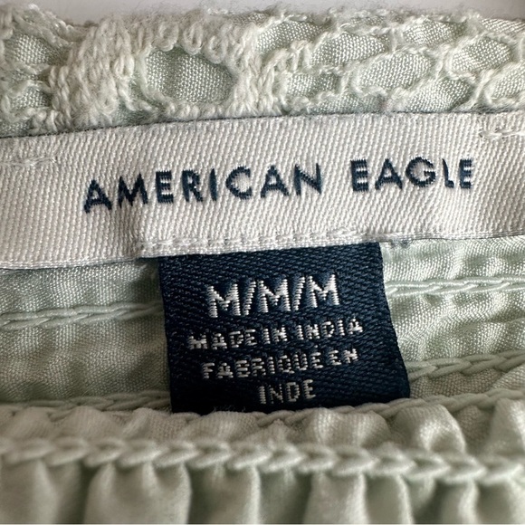 AE Set of 2 Cropped Square-Neck Corset Lace Tank Top Green Black Medium Bundle - Picture 10 of 12